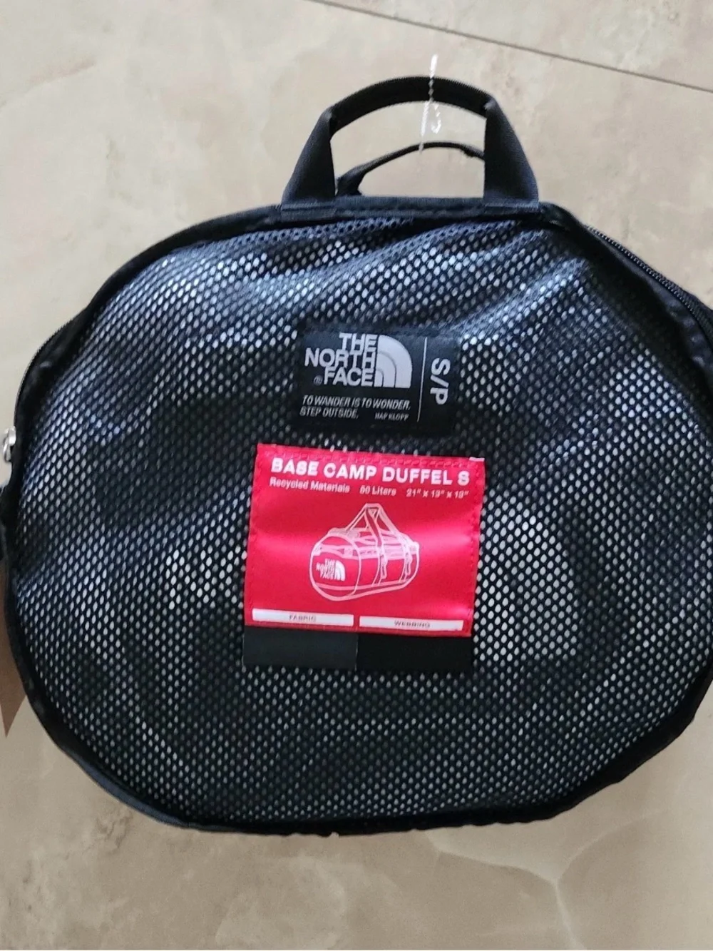 The North Face BASE CAMP GOLDEN STATE DUFFEL 50L BAG -TNF BLACK- Small